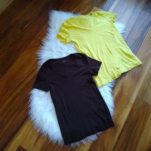 Bundle of JCrew V-neck Tees